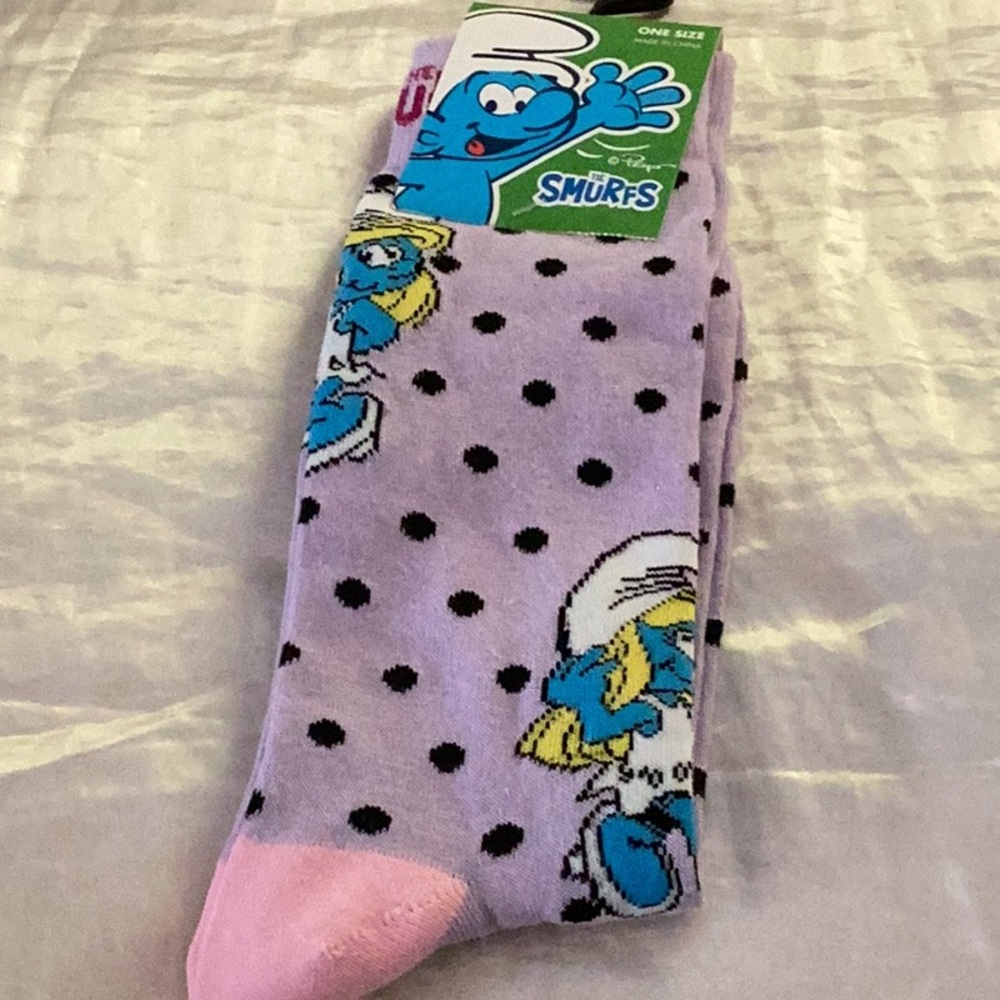 NWT Colorful & FUN Smurf Unisex Socks 
Brand New With Tags Closet Must Have